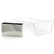 Better Chef 22 Inch Chrome 2 Tier Dish Rack Model DR-2201 with Cutlery Holder
