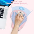 thumbnail image 2 of Ergonomic Mouse Pad with Wrist Rest Support, Eliminates All Pains, Carpal Tunnel, Wrist Discomfort, Non-Slip Base PU Gaming Mouse Mat for Laptop, Mac, Durable & Comfortable & Easy Typing, Pink, 2 of 6