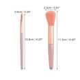 thumbnail image 2 of 8 Pcs Makeup Brush Set Travel Brush Foundation Contour Brush Artificial Fiber Plastic Metal Handle Pink, 2 of 7