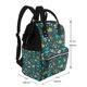 thumbnail image 2 of Disketp Christmas Dinosaur colorful Mochila de Pañales de Gran Capacidad con Múltiples Bolsillos, Mochila de Viaje Multifuncional para Bebé, Unisex, Moderna y Resistente, 2 of 6