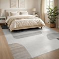thumbnail image 3 of ODIKA 8'x10' Washable Area Rug Durable, Non-Slip Extra Large Abstract Neutral Interlocking Brushstroke Motifs for Living Room, Under Sectional, Family, 3 of 7
