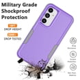 thumbnail image 4 of Njjex for Galaxy S23 FE 5G Phone Case,360°Full Body Shockproof Heavy Duty Protection With Tempered Glass Screen Protector Case Cover for Samsung Galaxy S23 FE 6.4" 2023 (Purple), 4 of 7