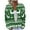 #164-Green, variant on AUNVITO Women's Christmas Print Hooded Cardigan Sweatshirt Button-Up Long Sleeve Knitted Coat Loose Fit Cozy Winter Outerwear