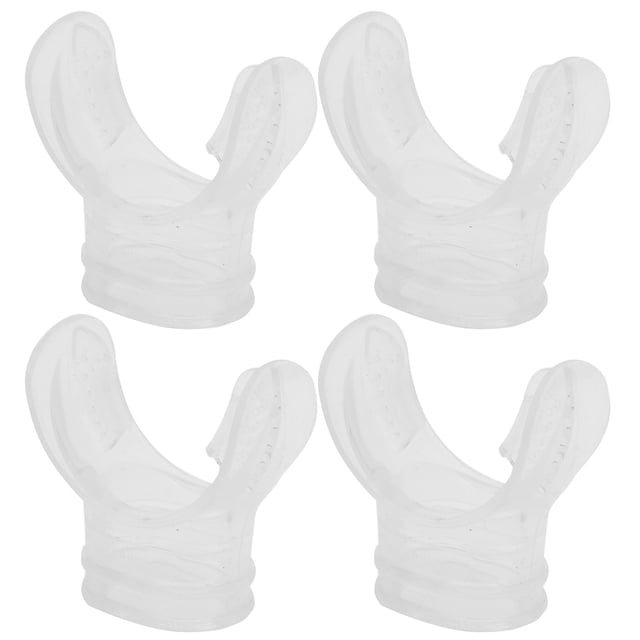 Sonew 4 Pcs Embout Buccal en Silicone Transparent Non Toxique Inodore pour Plongée Neuf