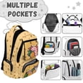 thumbnail image 6 of Uorisanigo Pineapple Axolotl School Backpack for Girls Lightweight Large Capacity, Breathable Elementary Daypack with Side Pocket, Perfect for Travel Hiking, 6 of 7