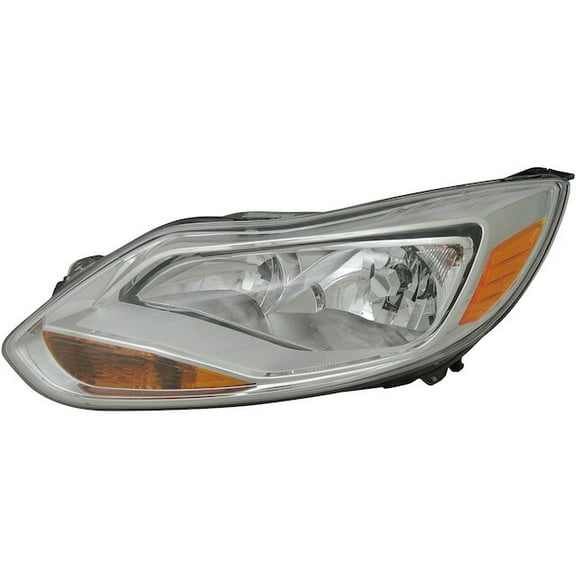 Left Headlight Assembly - Compatible with 2012 - 2014 Ford Focus 2013