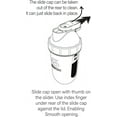 thumbnail image 3 of ShakeSphere Tumbler View Protein Shaker Bottle with Side Window, 24oz, Gun Metal, 3 of 8