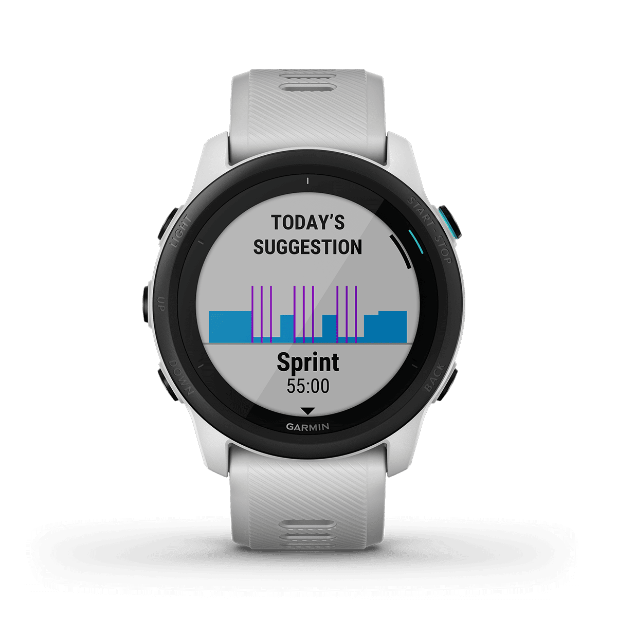 Garmin Forerunner 745, Whitestone, GPS Running and Triathlon Smartwatch (Garmin Certified )