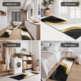 thumbnail image 5 of Black White Gold Marble Pattern Kitchen Rugs Sets Of 3,Kitchen Runner Rugs Non Skid Washable,Decorative Kitchen Floor Mats for Kitchen,Sink,Laundry,17"x30"+ 17"x47" + 17"x59", 5 of 6