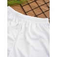 thumbnail image 5 of Miaeowve Kids Boys Girls Solid Color Athletic Shorts Quick Drying Running Basketball Gym Shorts White S, 5 of 7