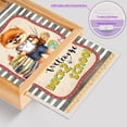 thumbnail image 4 of Welcome Pomeranian Back to School Vintage Retro Acrylic Plaque with Wood Photo Frame Box Pom Dog Lover Gifts Light Box - 02012, 4 of 5