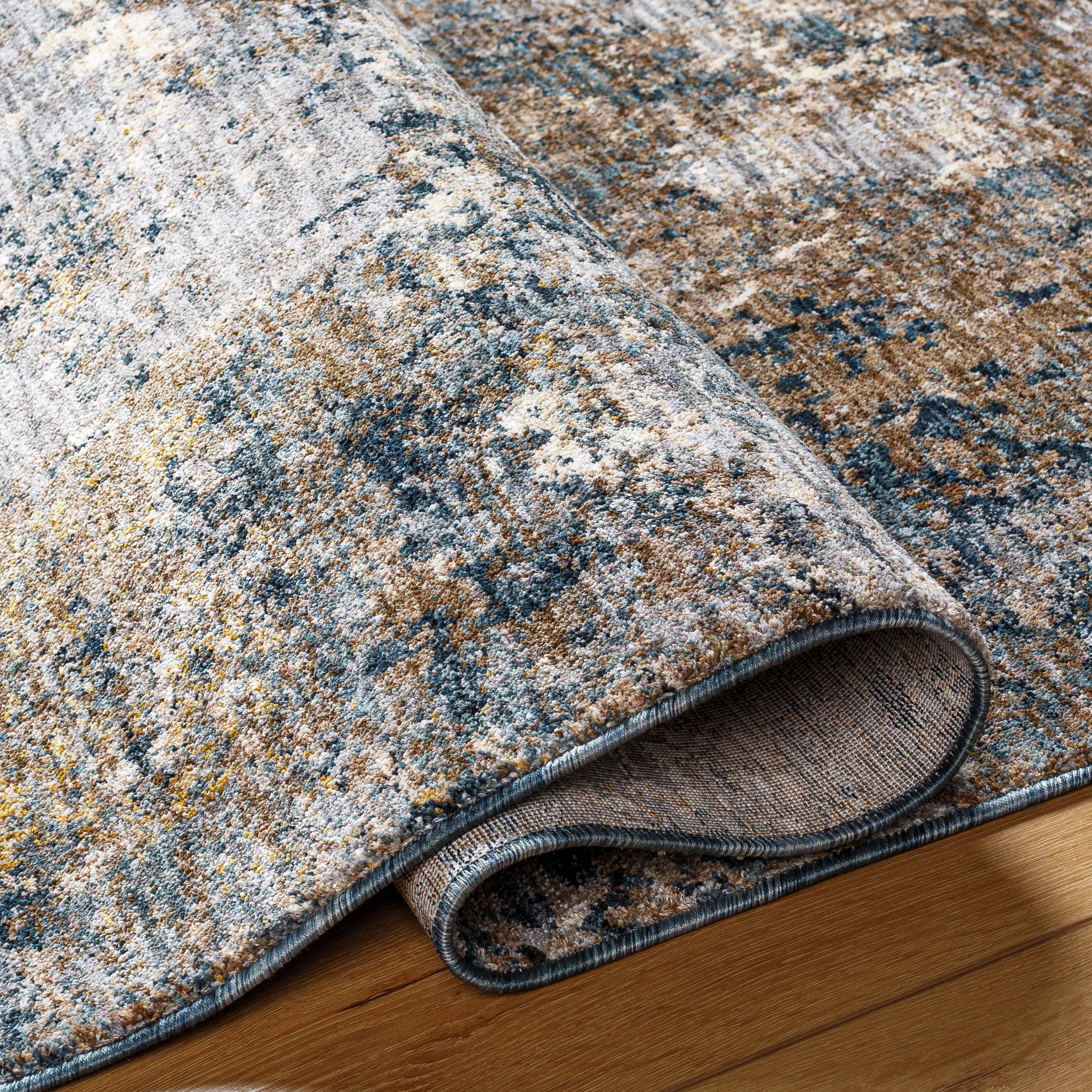 Better Homes & Gardens Green Abstract Scatter Indoor Area Rug, Green, 2'7" x 4