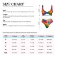 thumbnail image 2 of Kdxio Colorful Parrot Jungle Dream A Print Women's 2 Piece High Waisted Wrap Spaghetti Strap Summer Swimsuit Bikini Set-X-Large, 2 of 5