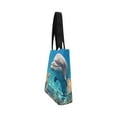 thumbnail image 3 of ASHLEIGH Dolphin Sea Turtle Underwater Canvas Tote Bag Shoulder Handbag Grocery Bag for School Shopping Travel, 3 of 3