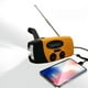 thumbnail image 4 of Radio portátil multifunción con manivela manual para prevención de desastres con luz LED de emergencia inalámbrica con 3 LED, 4 of 5