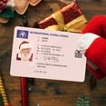 thumbnail image 2 of Christmas Sleigh Licence Professional Round Cornered Exquisite Santa Claus International Sleigh Flying Licence for Kids, 2 of 8