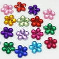 thumbnail image 2 of U8MO 500 Flatback Flower Rhinestone Gems 10mm Cabachons Embellishments Color Choice-Royal Blue, 2 of 9