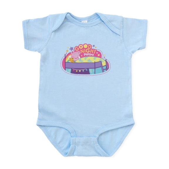 CafePress - Peppa Pig: Good Night Peppa - Baby Light Bodysuit, Size Newborn - 24 Months