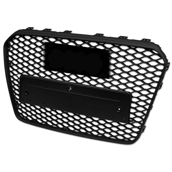 Stehlen 642167821656 RS Honeycomb Mesh Front Hood Bumper Grille - Matte Black For 2013-2016 Audi A5 / S5 B8.5