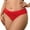 Red, variant on Lmnyox Women's Fashion Panties Lace Hipster Bikini Underwear Breathable Plus Size Cotton Briefs Red Panties