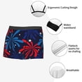 thumbnail image 3 of Fotbe Red White Blue Fireworks Calzoncillos Tipo Boxer con Bolsa de Soporte Total para Hombre, X-Temp Fresco, Transpirable y de Secado Rápido-Medium, 3 of 5