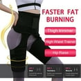 thumbnail image 4 of Sweat Band Waist Trainer for Wome, 3-in-1 Waist and Thigh Trimmer Butt Lifter Weight Loss Shapewear Hip Enhancer Body Shaper, 4 of 6
