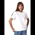 thumbnail image 1 of Camisetas de Corta Extragrandes para Mujer, Cuello Redondo, Holgadas, para Hacer Ejercicio, Informales, de Verano, de Algodón, Blancas, Talla 4XL, 1 of 9