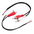 thumbnail image 1 of Uxcell 2 Pcs 8 Pulgadas Abierto RCA 2-Macho 2-Hembra Conector Adaptador a Cable Desnudo de Extremo Abierto de Audio Video RCA, 1 of 6
