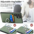 thumbnail image 5 of Phone Case for Samsung Galaxy S23 Ultra 5G Wallet Cover with Screen Protector Slim Ring Stand Credit Card Holder Magnetic Leather Cell Accessories S23Ultra 23S S 23 23Ultra 6.8 inch Women Men Green, 5 of 13