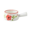 thumbnail image 3 of Olla de cerámica para leche de 50 ml, antiadherente, para cocinar, mini olla para leche, bonita jarra para leche con forma de fresa y asa, para servir ensaladas, 3 of 5