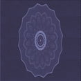 thumbnail image 1 of Ahgly Company Machine Washable Indoor Square Transitional Deep Periwinkle Purple Area Rugs, 6' Square, 1 of 7