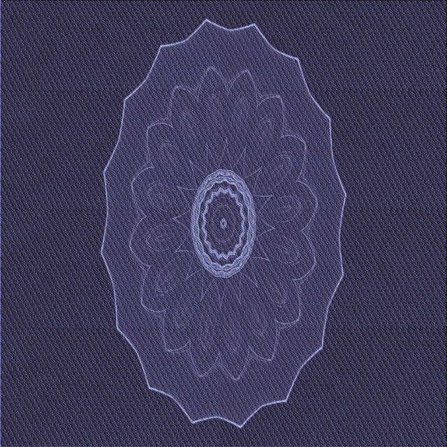 Ahgly Company Tapis de Zone Carré Lavable en Machine Intérieur Transitionnel Violet Pervenche Profond, 5 Pieds Carré