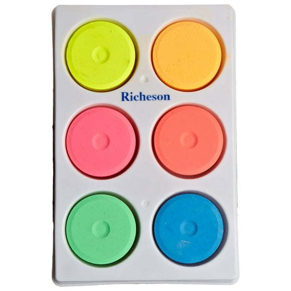 Set de 6 tartas de pintura al temple Jack Richeson, no tóxicas