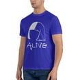 thumbnail image 4 of Just Tinge Men'S Alive Sia Fashion Hoodie Sweatshirt Men'S Basic Short Sleeve T-Shirt Blue X-Large, 4 of 5