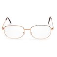 thumbnail image 1 of Lens Rimmed Men's Reading Glasses Gold Metal Frame Supply K0S9, 1 of 7
