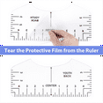 thumbnail image 5 of Tshirt Ruler Guide for Vinyl Alignment, Shirt Rulers to Center , Measurement Template, Craft Sewing Supplies, 5 of 5
