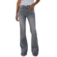 thumbnail image 2 of Women's Flare Bell Bottom Jeans High Waisted Wide Leg Bootcut Jeans Stretchy Denim Pants, 2 of 6