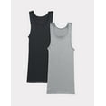 thumbnail image 1 of Hanes Mens Moisture-Wicking Cotton Tank Undershirts 2-Pack, L, Assorted, 1 of 1