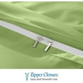 thumbnail image 4 of 600 TC 100% Egyptian Cotton Duvet Cover Zipper Closur Ultra Soft Durable and Fade Resistant Color Sage Solid size Full, 4 of 6