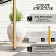 thumbnail image 6 of Outsunny 8' x 5' Grill Gazebo, Double Tiered Outdoor BBQ Gazebo with 2 Side Shelves and 10 Hooks for Patio, Garden, Beach, Backyard, 6 of 9