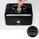 thumbnail image 3 of Pequeña Caja De Seguridad Con Cerradura Y Ranuras Alcancía De Monedas Y Otros Objetos De Valor Negro, 3 of 6