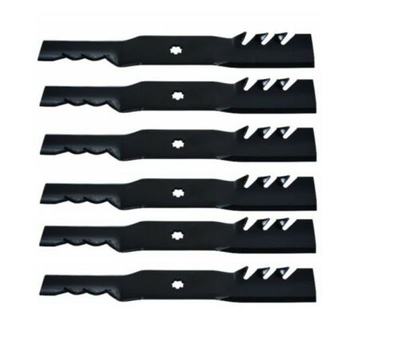 6 Pack 42" Gator Mulch Mower Blades John Deere Z225 Z235, LA125, LA135