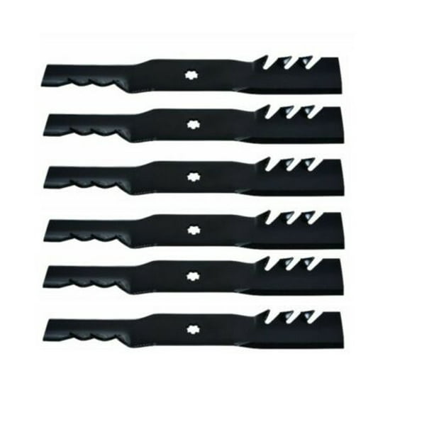 6 Pack 42" Gator Mulch Mower Blades John Deere Z225 Z235, LA125, LA135