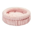 thumbnail image 1 of Cama para gatos Snooze, cama autocalentable suave para mascotas con fondo antideslizante, para perros, gatos, caniche Rosa S, 1 of 8