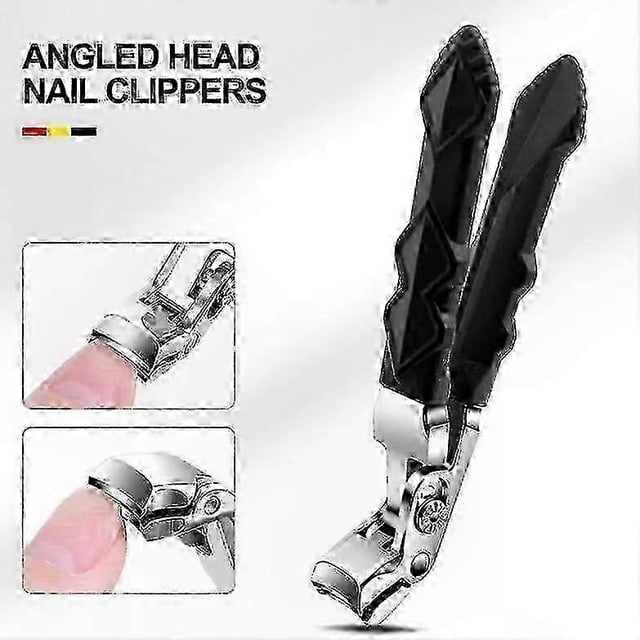 Ergonomic Large-Angled Nail Clippers for Thick Nails