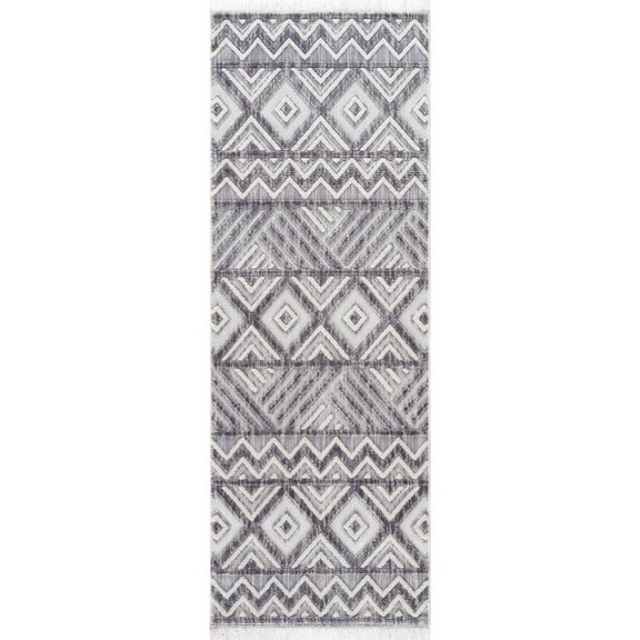 United Weavers Chelsea Brimmer Grey Runner Rug 2'7" x 7'2"