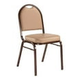 thumbnail image 1 of NPS 9200 Series 35" Metal and Vinyl Stack Chair in French Beige/Mocha, 1 of 1