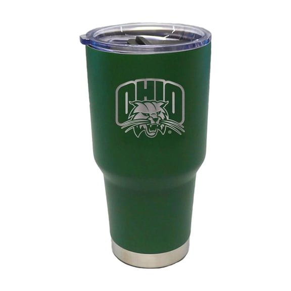 NCAA Ohio Bobcats 30 ounce Stainless Steel Tumbler in Team Color with Team Logo