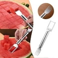 2 In 1 Stainless Steel Fruit Cutter Watermelon Cutter 2024 Newest