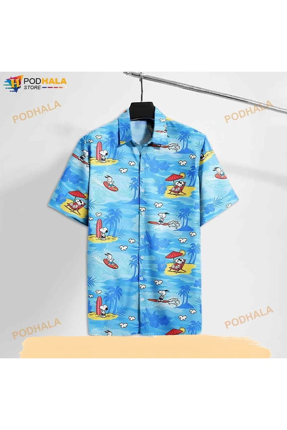 Peanut Beagle On The Beach Funny Hawaiian Shirt